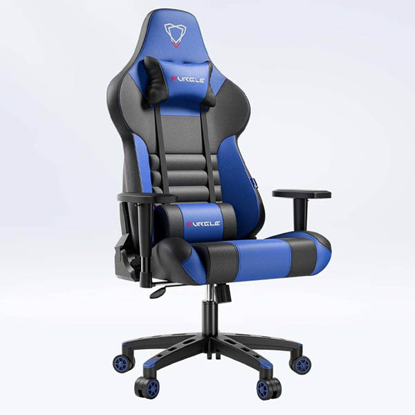 Chaise Gaming Ergonomique Luxe PUURGLE, Siège de Bureau Pro